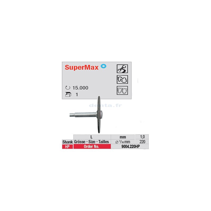 Fraise SuperMax roue - 9004.220HP