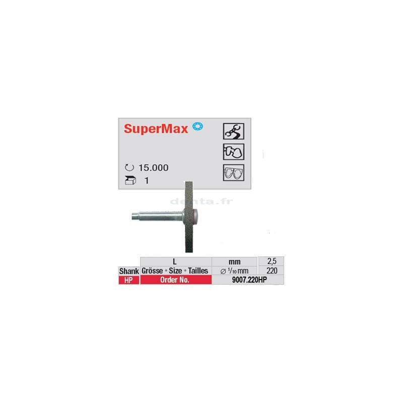 Fraise SuperMax roue - 9007.220HP