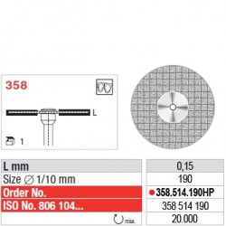 Disque diamanté SUPERFLEX (fin) - 358.514.190HP