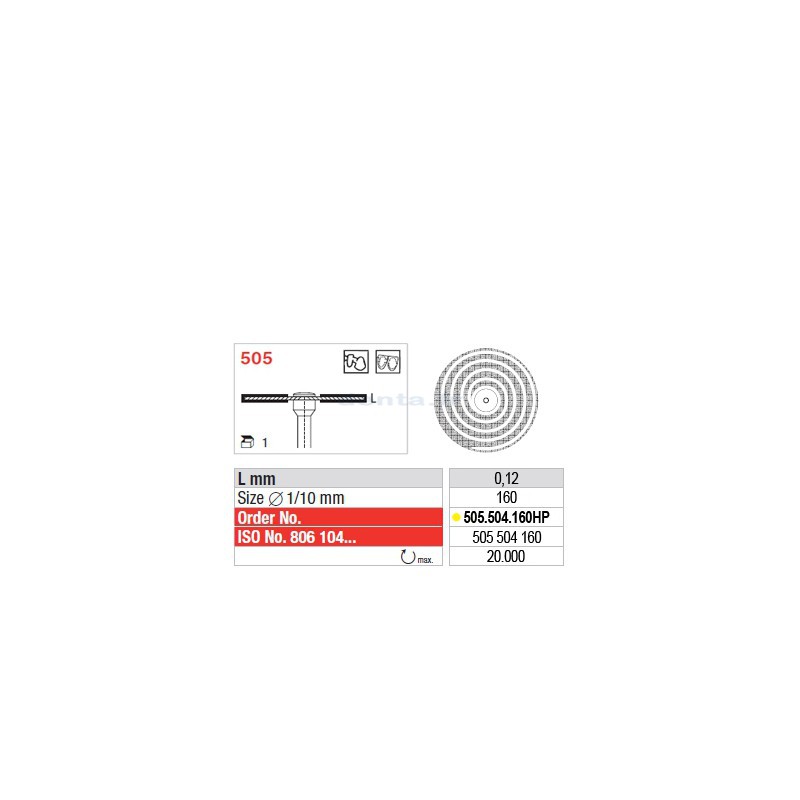 Disque diamanté SUPERFLEX Turbo (extra-fin) - 505.504.160HP