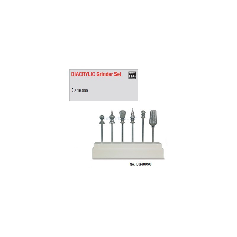 Set de fraisage diamant DIACRYLIC - DG400SO
