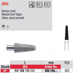 Diamant PM cône bout arrondi - 850.104.025