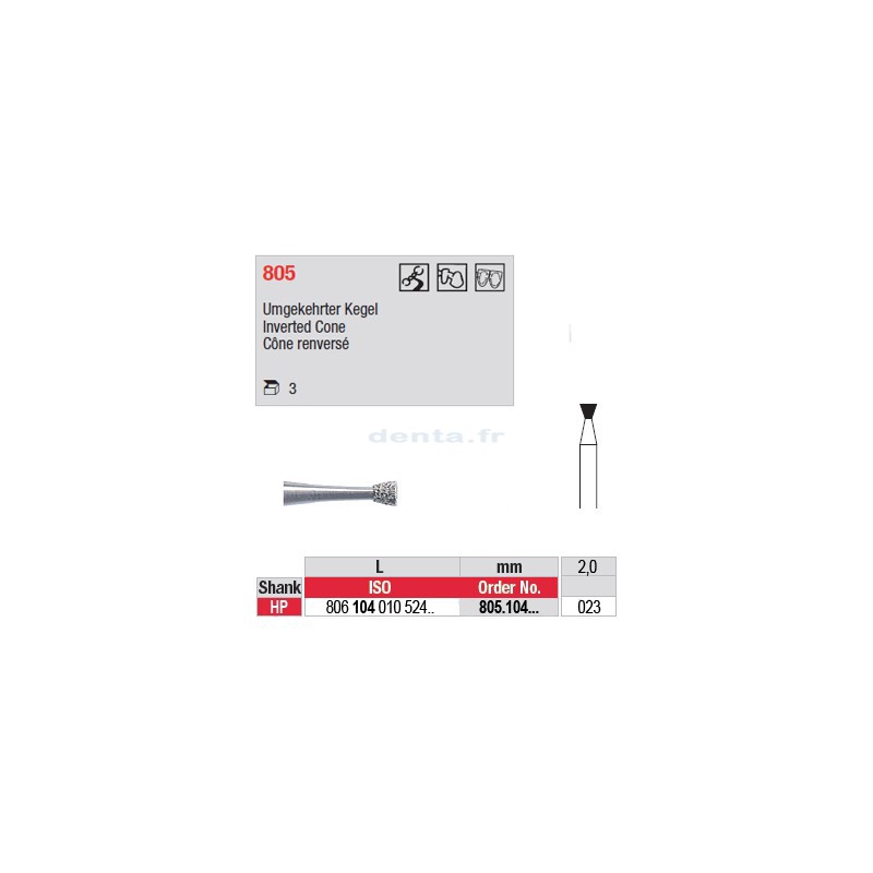 Diamant PM cône renversé - 805.104.023