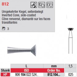 Diamant PM cône renversé diamanté sur les faces travaillantes - 812.104.025