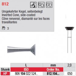 Diamant PM cône renversé diamanté sur les faces travaillantes - 812.104.050