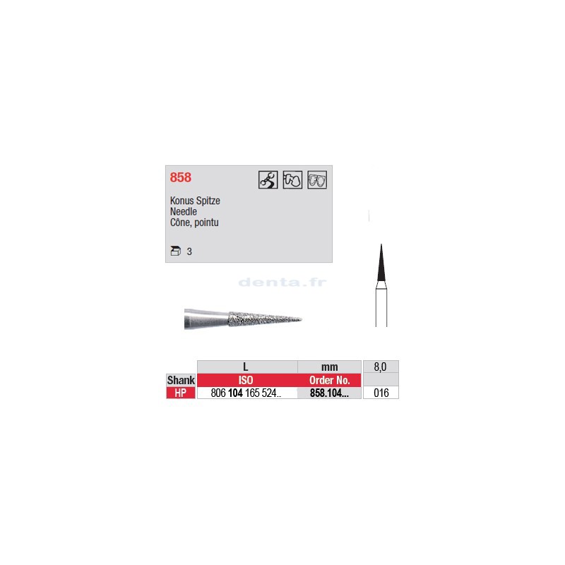 Diamant PM cône pointu - 858.104.016