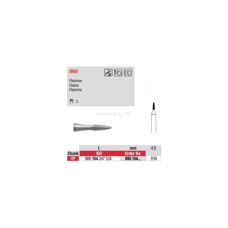 Diamant PM flamme - 860.104.010