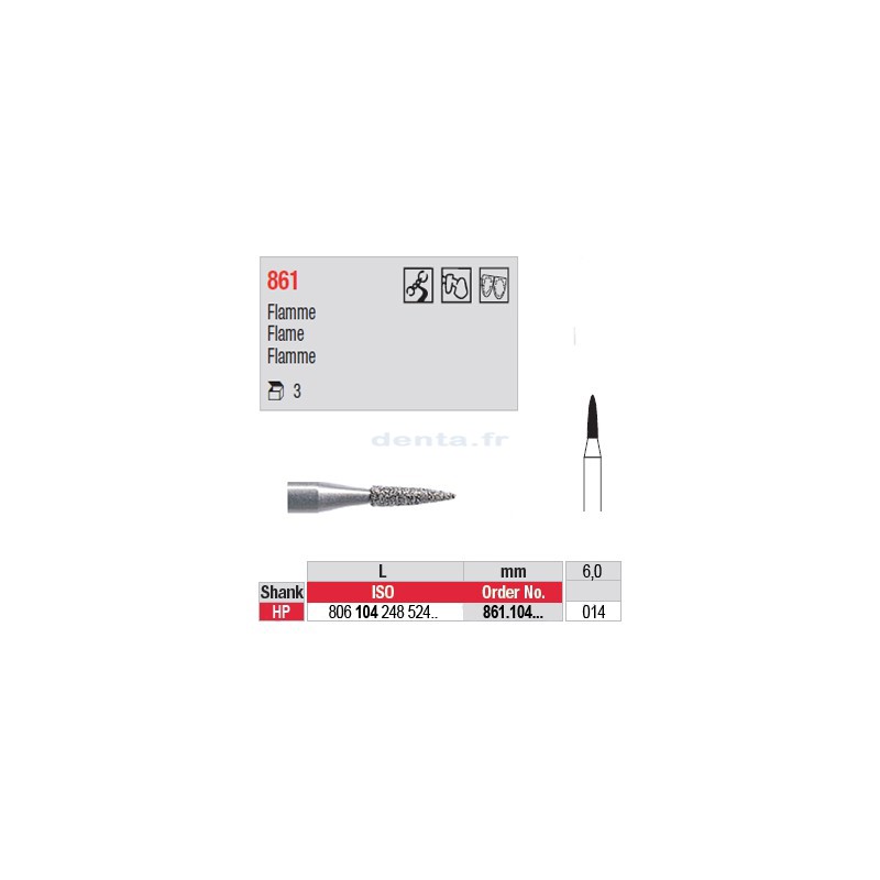 Diamant PM flamme - 861.104.014