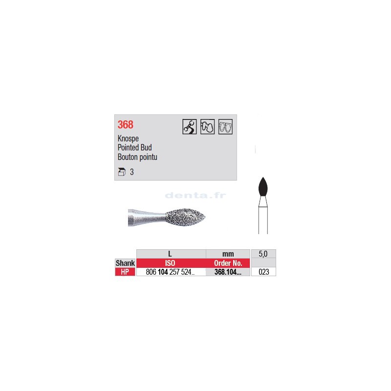 Diamant PM bouton pointu - 368.104.023