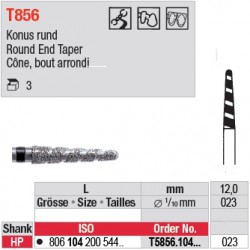Diamant Turbo cône bout arrondi (très gros grain) - T5856.104.023