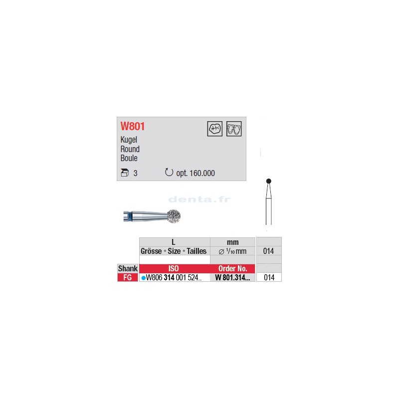 Diamant WhiteTIGER boule - W801.314.014