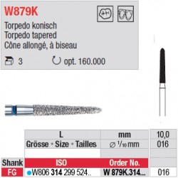 Diamant WhiteTIGER cône allongé à biseau - W879K.314.016
