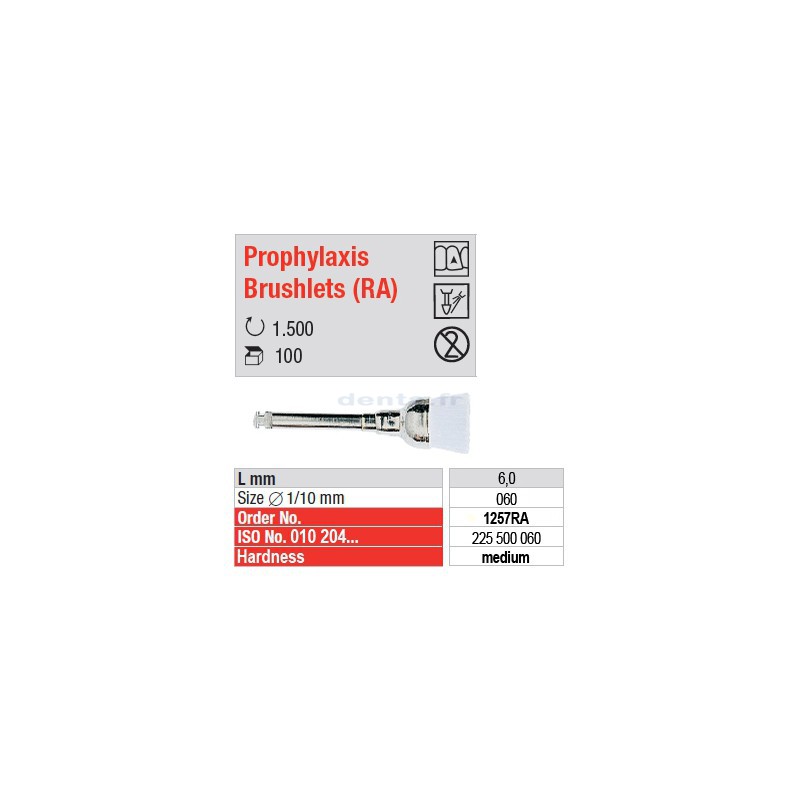  Prophylaxis Brushlets (RA) - medium - 1257RA 