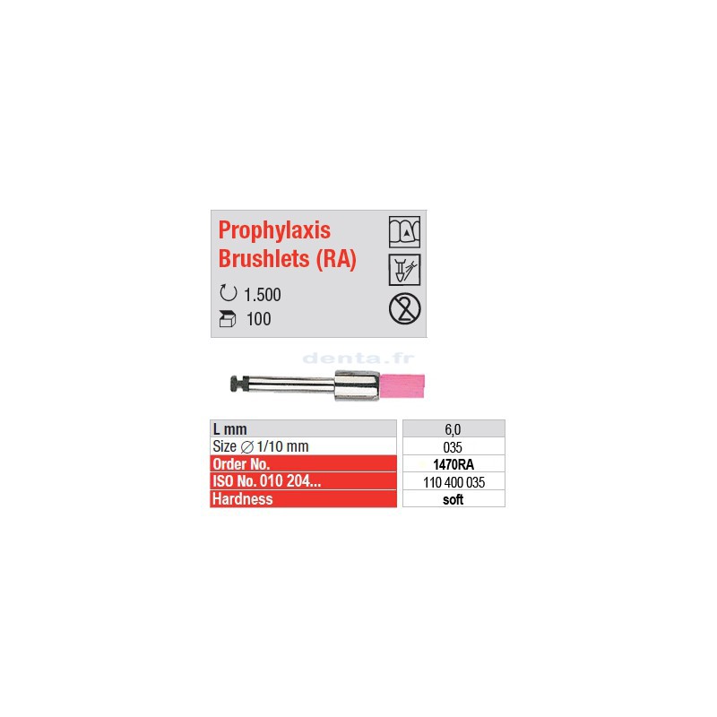  Prophylaxis Brushlets (RA) - soft - 1470RA 