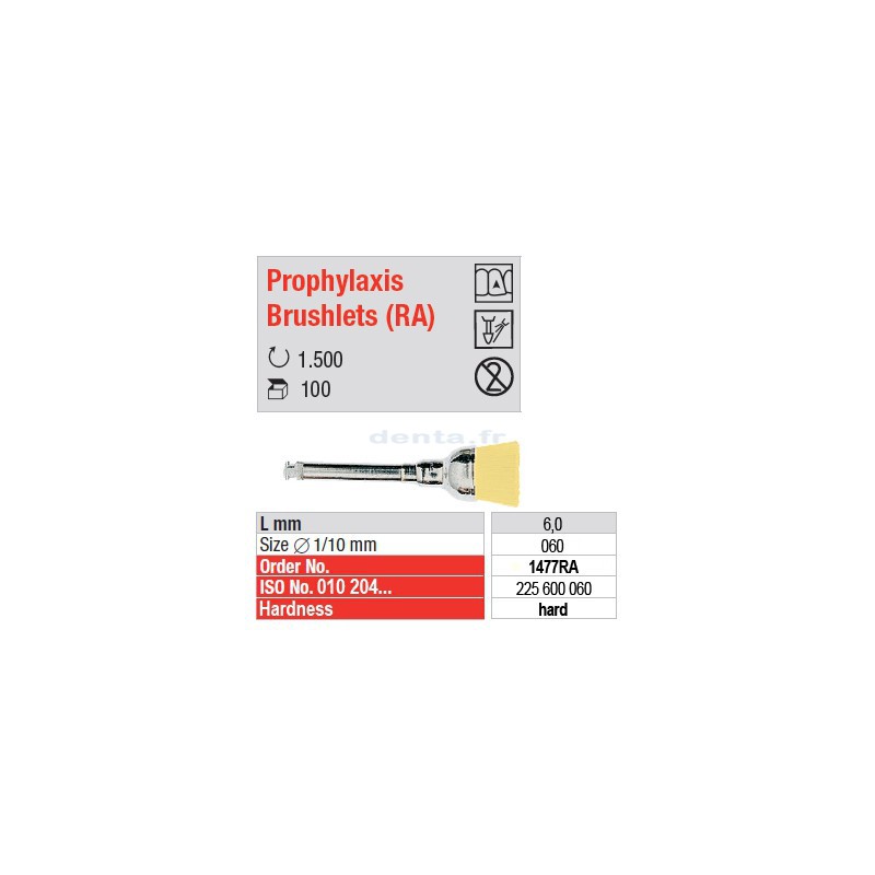  Prophylaxis Brushlets (RA) - hard - 1477RA 