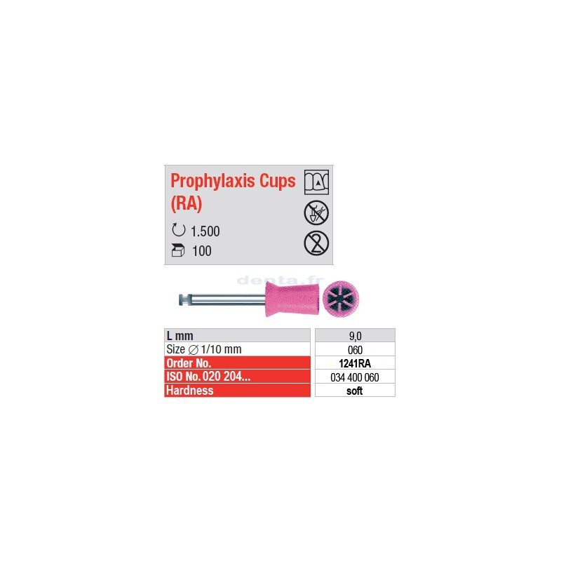  Prophylaxis Cups (RA) - 1241RA 