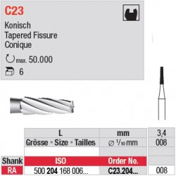  C23 - Fraise carbure de tungstène - C23.204.008 
