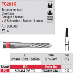  Fraises à finir en C.T. - TC281K.314.012 