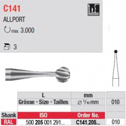  Fraises chirurgicales CAL - C141.205.010 