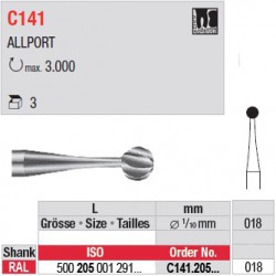  Fraises chirurgicales CAL - C141.205.018 