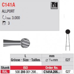  Fraises chirurgicales CAL - C141A.205.027 