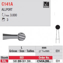  Fraises chirurgicales CAL - C141A.205.031 