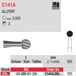  Fraises chirurgicales CAL - C141A.205.035 