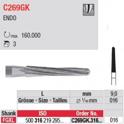  Fraises chirurgicales FGXL - C269GK.316.016 