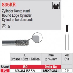 835KR.314.014-Cylindre,bord arrondi