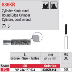 836KR.314.008-Cylindre, bord arrondi