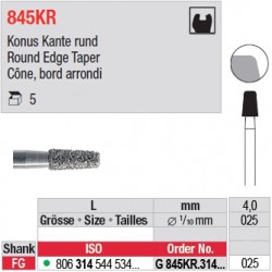 G 845KR.314.025 - Cône, bord arrondi