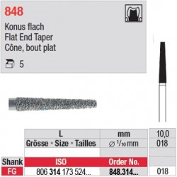 848.314.018 - Cône, bout plat