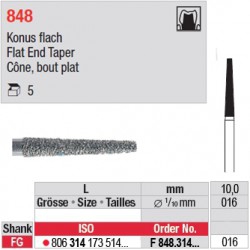 F 848.314.016 - Cône, bout plat