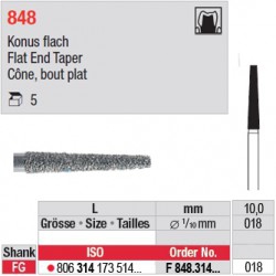 F 848.314.018 - Cône, bout plat