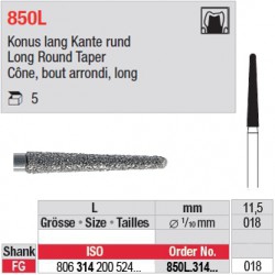 850L.314.018 - Cône, bout arrondi, long