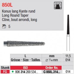G 850L.314.014 - Cône, bout arrondi, long