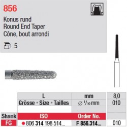 F 856.314.010 - Cône, bout arrondi