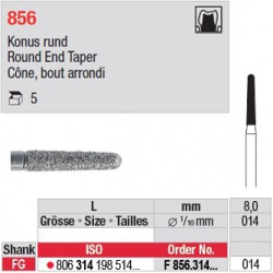 F 856.314.014 - Cône, bout arrondi