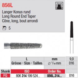 856L.314.016 - Cône, long, bout arrondi