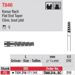 T846.314.016SC - Cône, bout plat