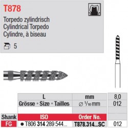 T878.314.012SC - Cylindre, à biseau