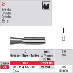  21.204.009 - Fraise en acier - Cylindre 