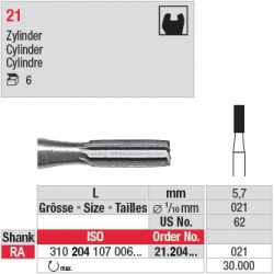  21.204.021 - Fraise en acier - Cylindre 