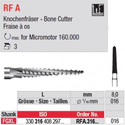  RFA.316.016 - Fraises chirurgicales FGXL 