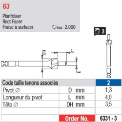 6331-3 - Fraise à surfacer tenons Head Master taille 2