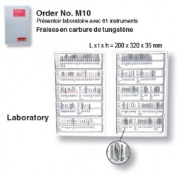 M10 - Présentoir à fraises en carbure de tungstène - laboratoire