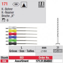 171.31.654 SO2 - Assortiment de broches "K" - longues+ - diam. large