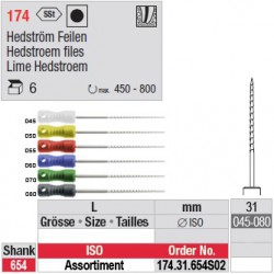 174.31.654 SO2 - Assortiment limes Hedstroem - longues+ - diam. large