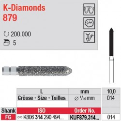 KUF879.314.014 - K-Diamonds cylindre à biseau - grain ultra fin