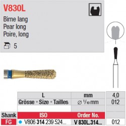  V830L.314.012 - DIACUT - Poire, long 